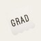 GRAD Graduation Cocktail Napkins – 18ct Scalloped 5" Beverage Napkins with Gold Foil Accents